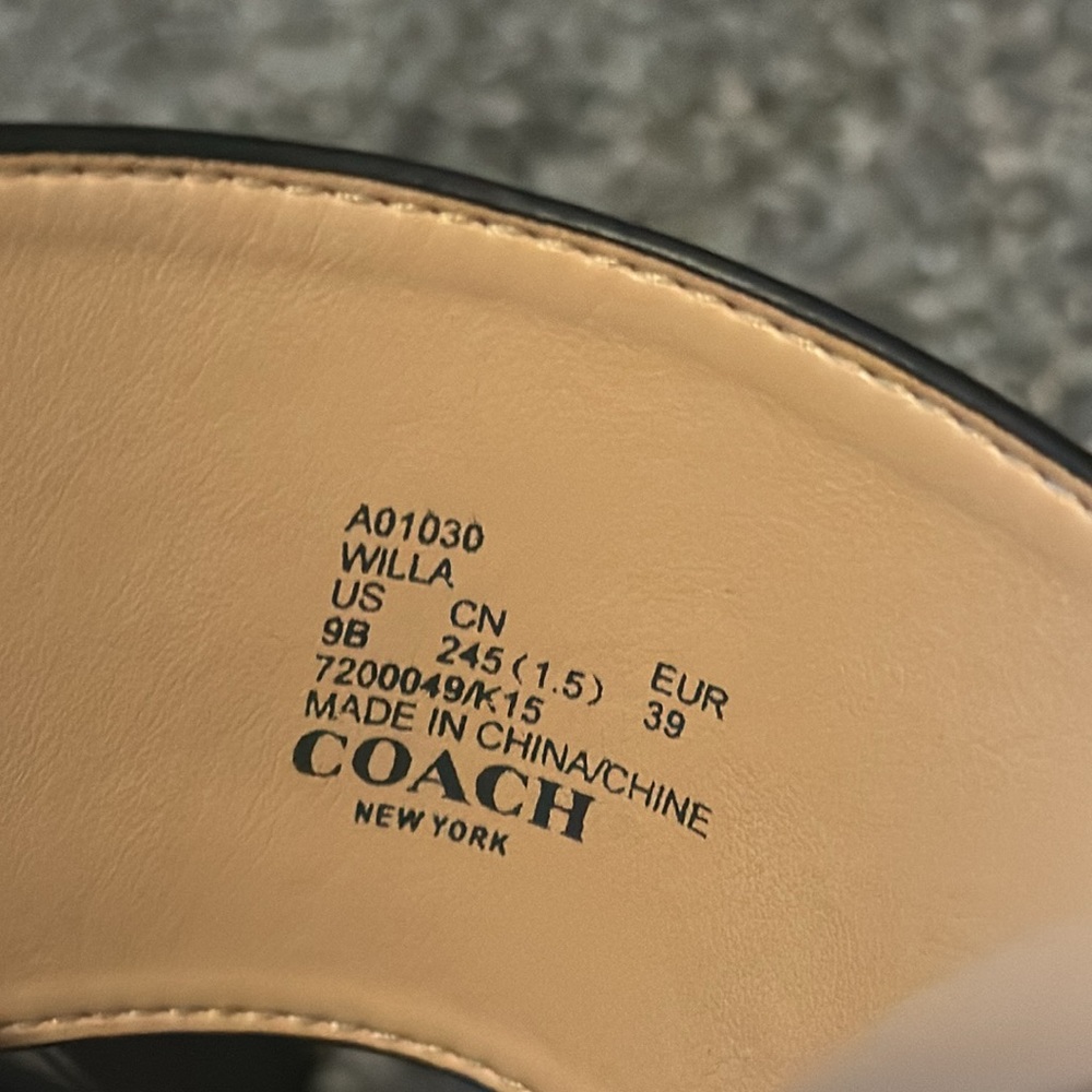 Women’s Coach Willa Saddle Sandal Heels - Picture 11 of 12